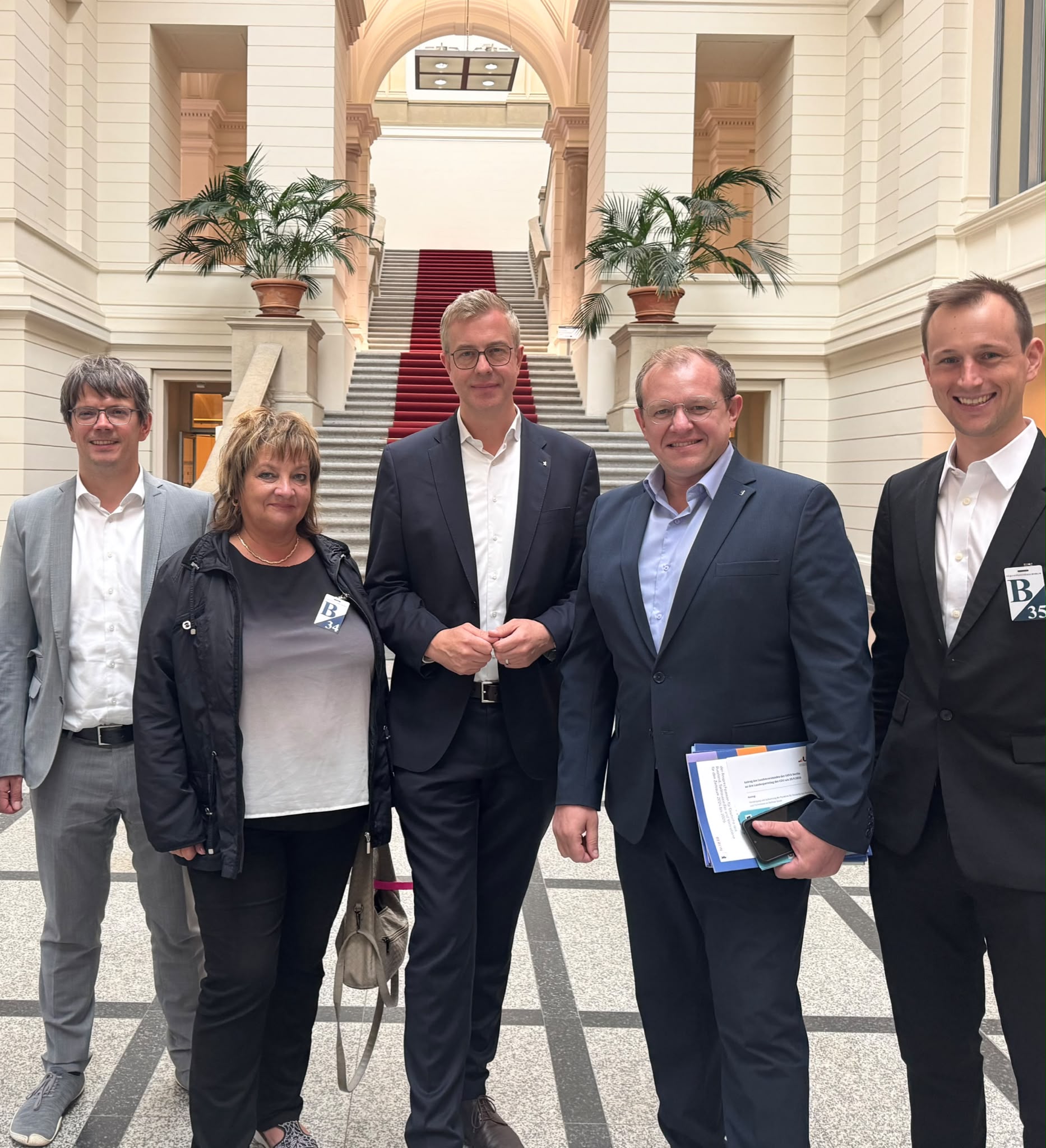 UdVA-Landesvorstand mit Stefan Evers im Abgeordnetenhaus